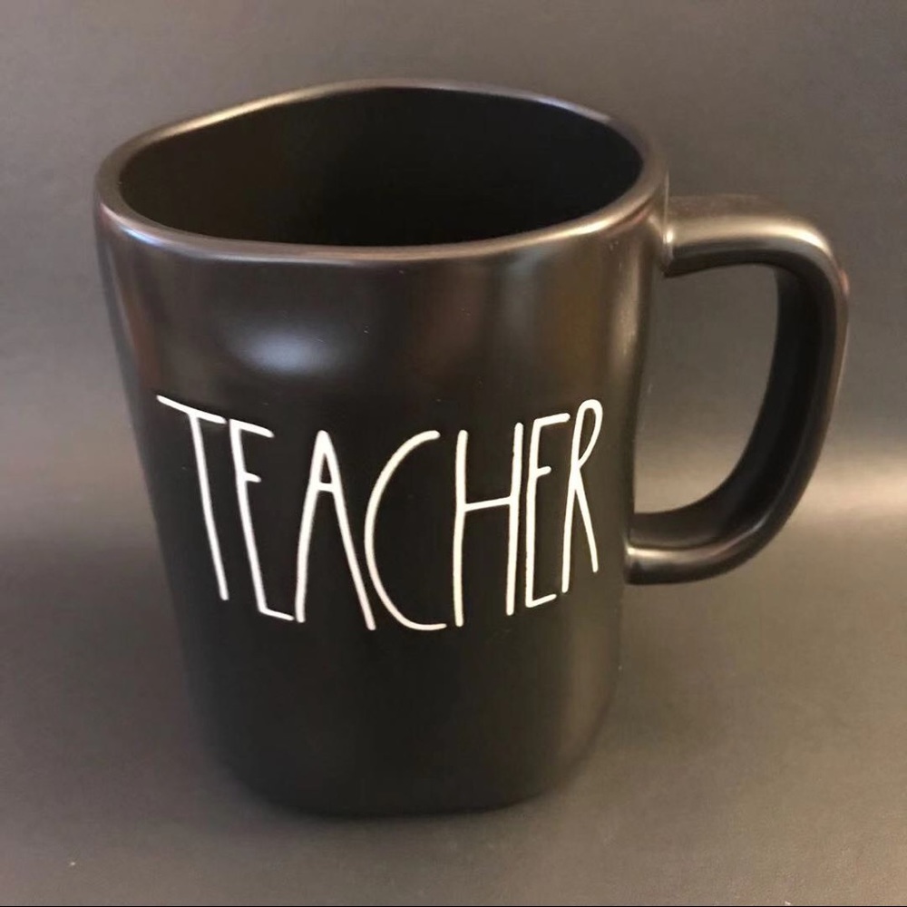 Rae Dunn Black Teacher Mug